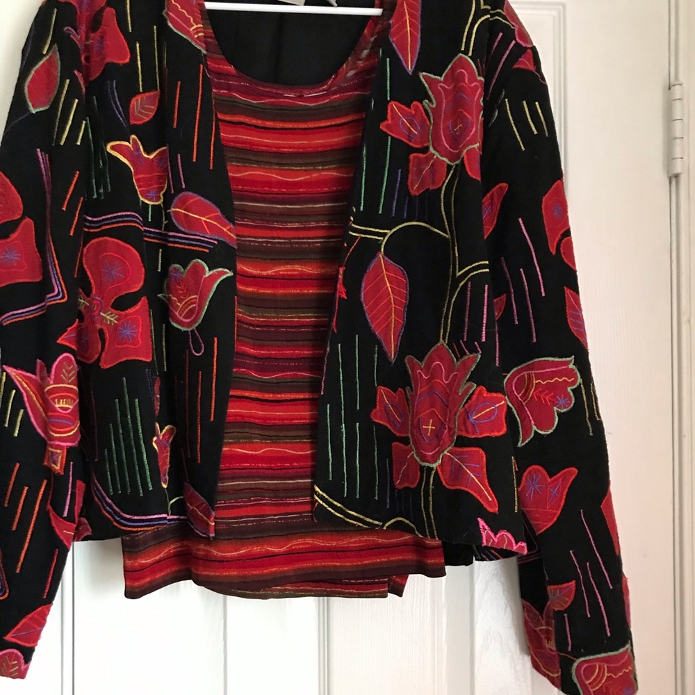 Chico’s jacket and tank size 3